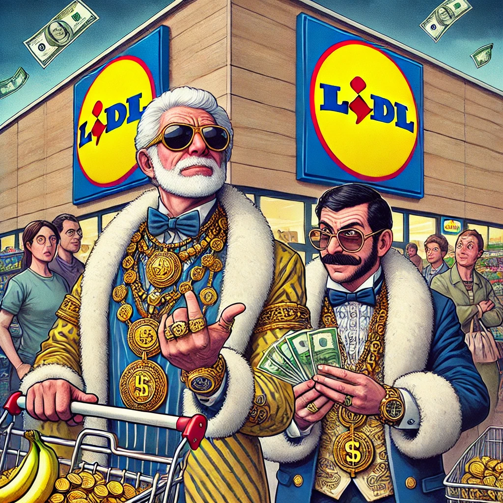 Milliardaire se battent devant LIDL